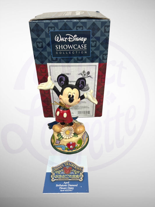 Jim Shore Disney Traditions - April Mickey Mouse Figurine