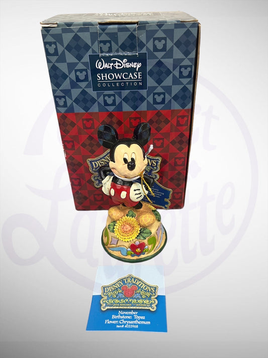 Jim Shore Disney Traditions - November Mickey Mouse Figurine