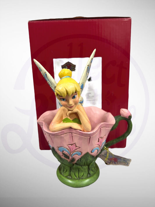 Jim Shore Disney Traditions - A Spot of Tink Tinker Bell Flower Teacup Figurine