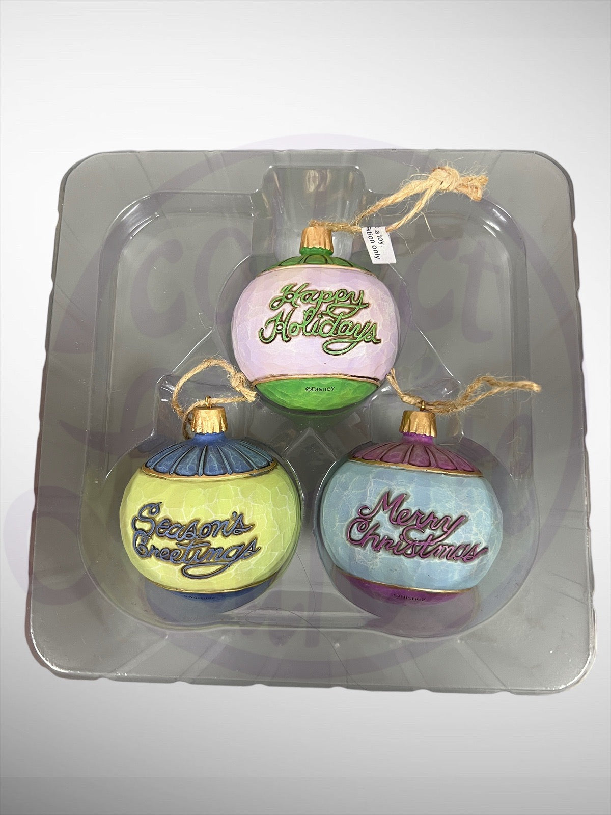 Jim Shore Disney Traditions - Ball Ornaments Mickey Minnie Donald Daisy Goofy Pluto