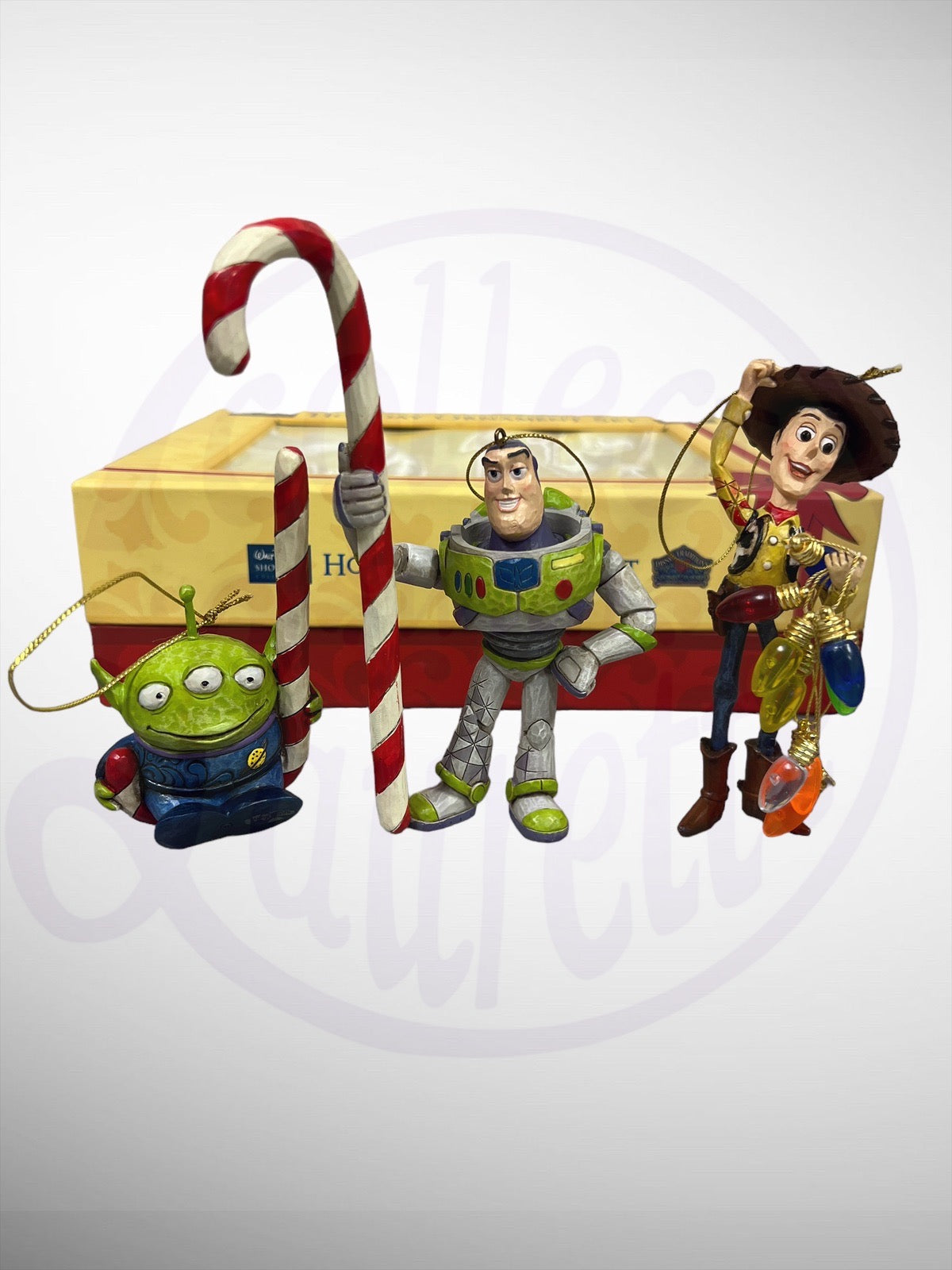 Jim Shore Disney Traditions - Disney / PIXAR Toy Story Collection Ornaments Woody Buzz Alien
