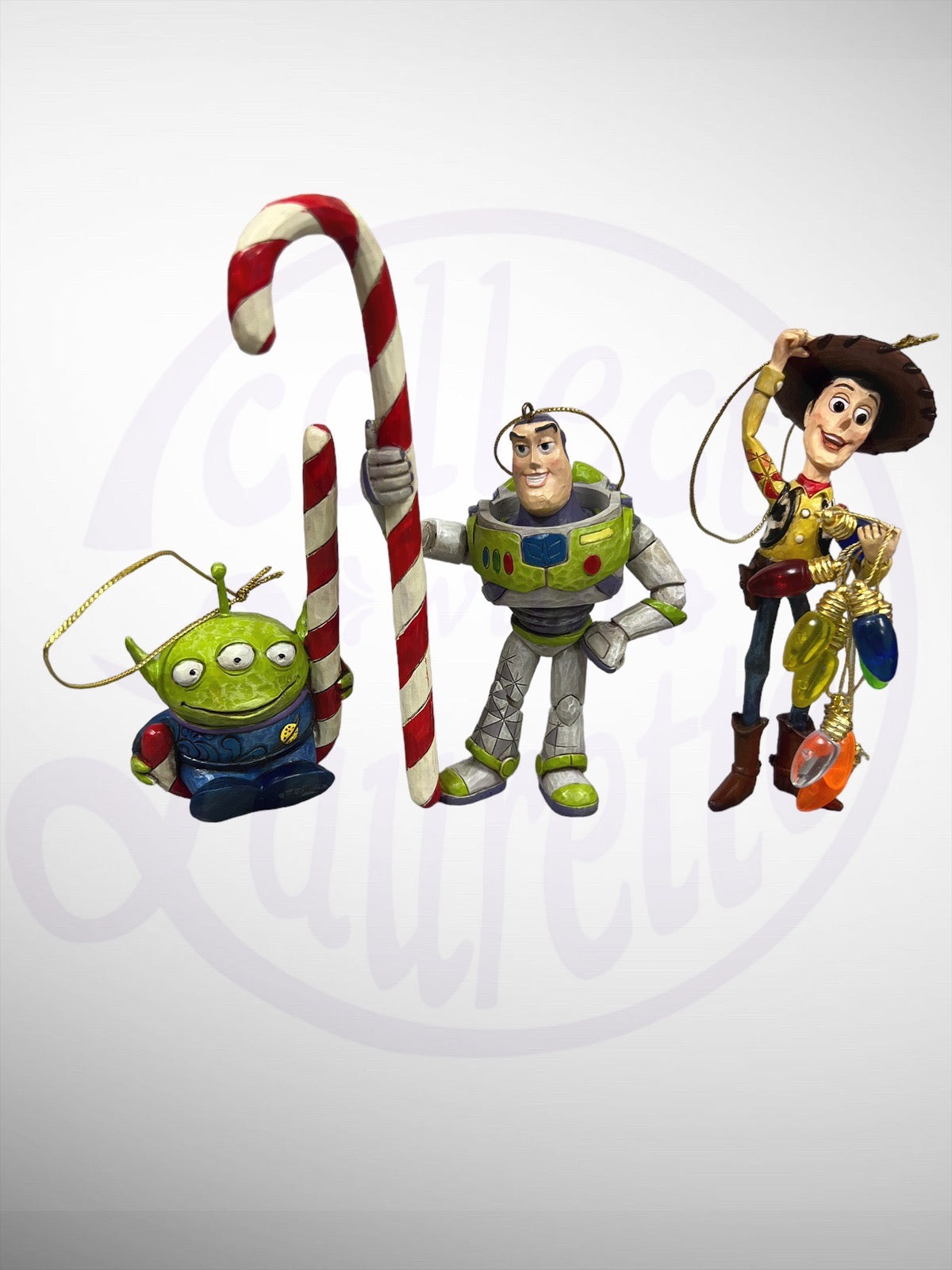 Jim Shore Disney Traditions - Disney / PIXAR Toy Story Collection Ornaments Woody Buzz Alien