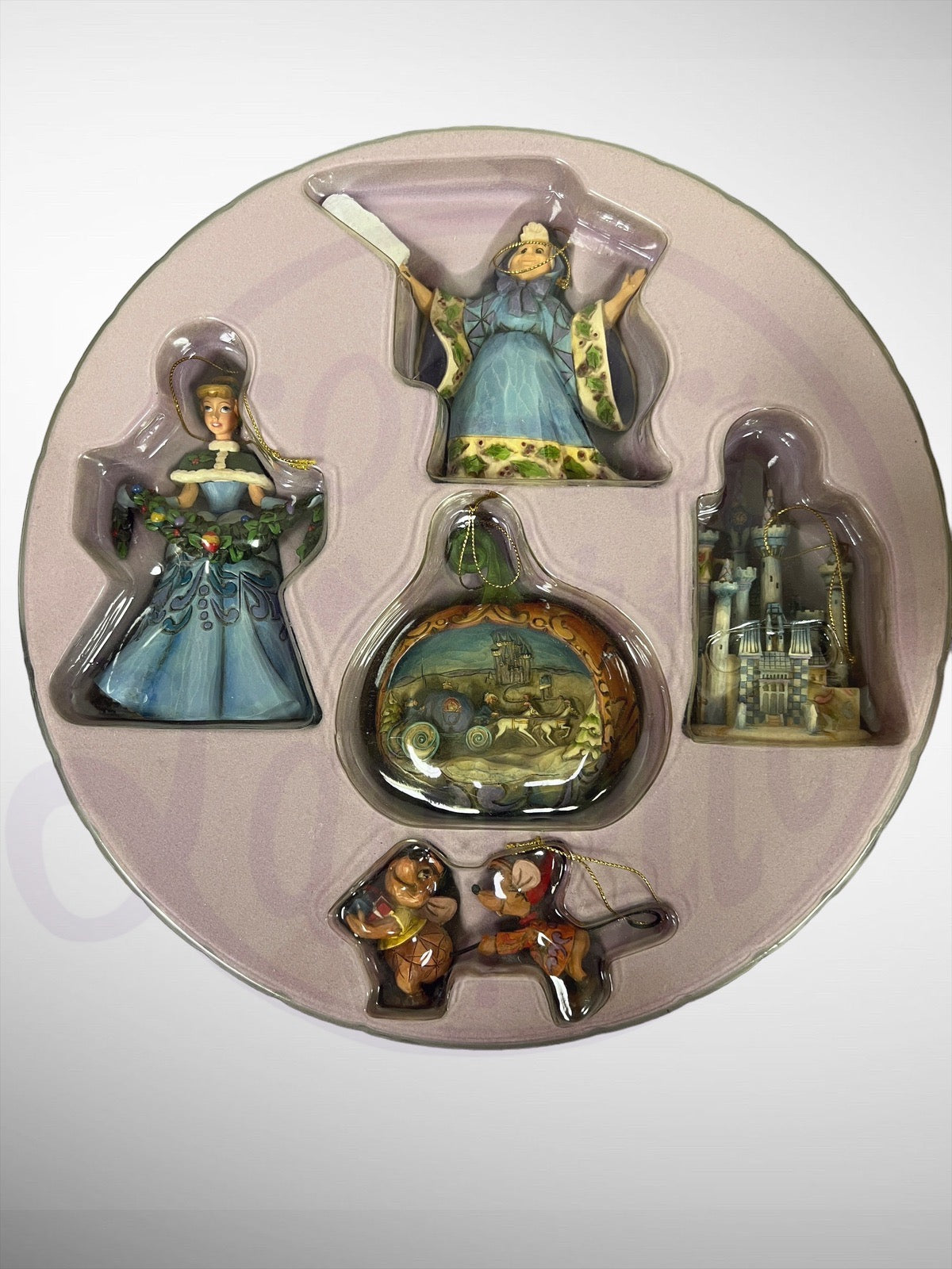 Jim Shore Disney Traditions -  Cinderella Holiday Ornament Set