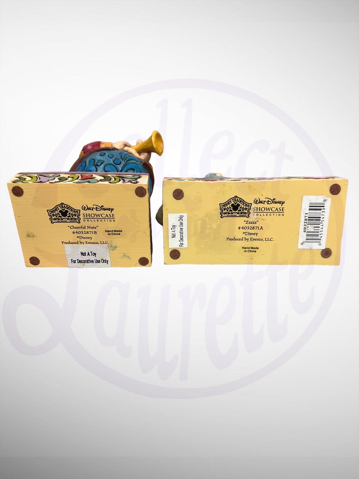 Jim Shore Disney Traditions - Zzzzz Cheerful Note Sleepy Happy Snow White Figurine Set (No Box)