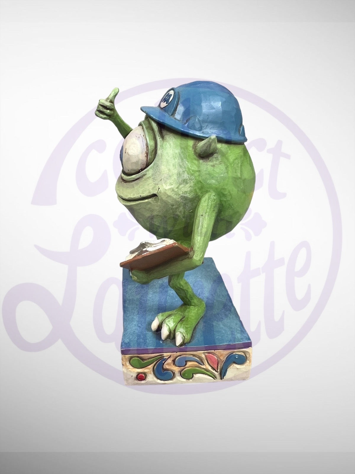 Jim Shore Disney Traditions - Good Morning Monstropolis! Disney / PIXAR Mike Wazowski Monsters Inc Figurine (No Box)