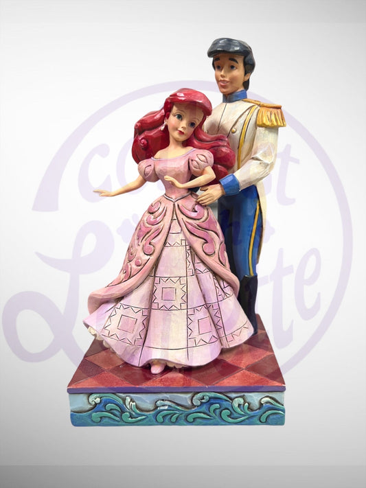 Jim Shore Disney Traditions - Worlds Unite Ariel and Prince Eric Figurine (No Box)