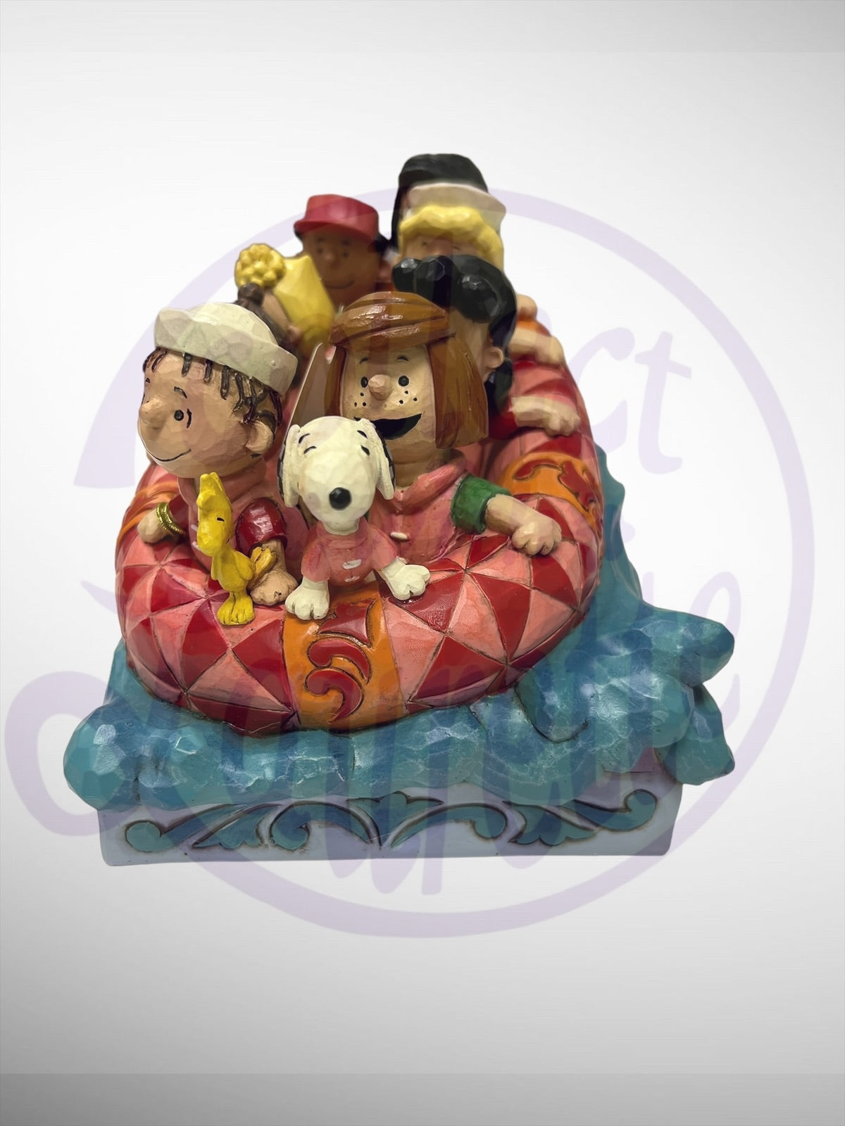 Jim Shore Peanuts - Adventures Await Snoopy Gang Rafting Figurine