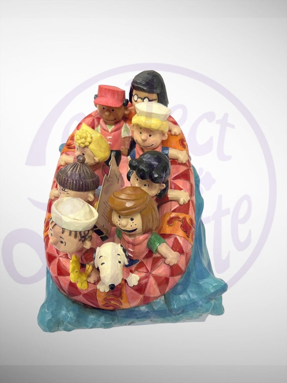 Jim Shore Peanuts - Adventures Await Snoopy Gang Rafting Figurine