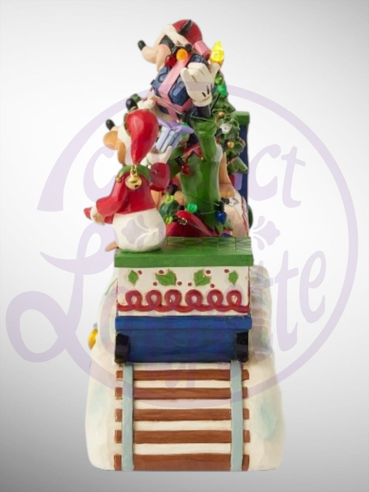 Jim Shore Disney Traditions -  Christmas Cheer on Track Musical Train Figurine