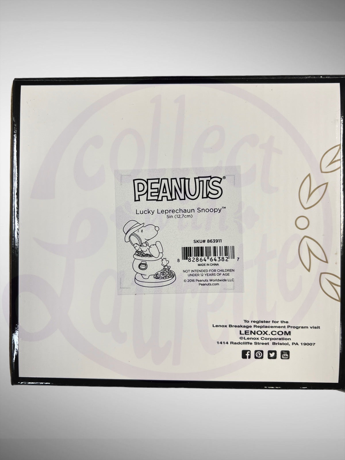 Lenox Peanuts Lucky Leprechaun Snoopy Figurine