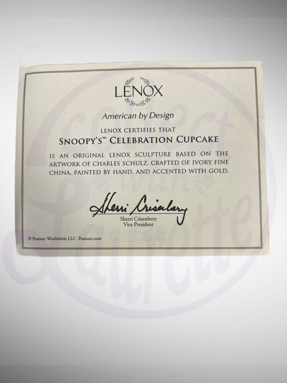 Lenox Peanuts Snoopy's Celebration Cupcake Figurine