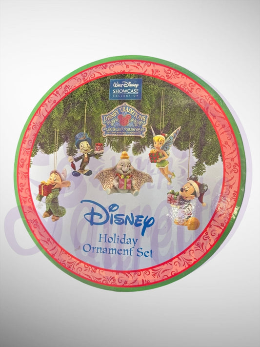 Jim Shore Disney Traditions -  Holiday Ornament Set Dumbo Mickey Dopey