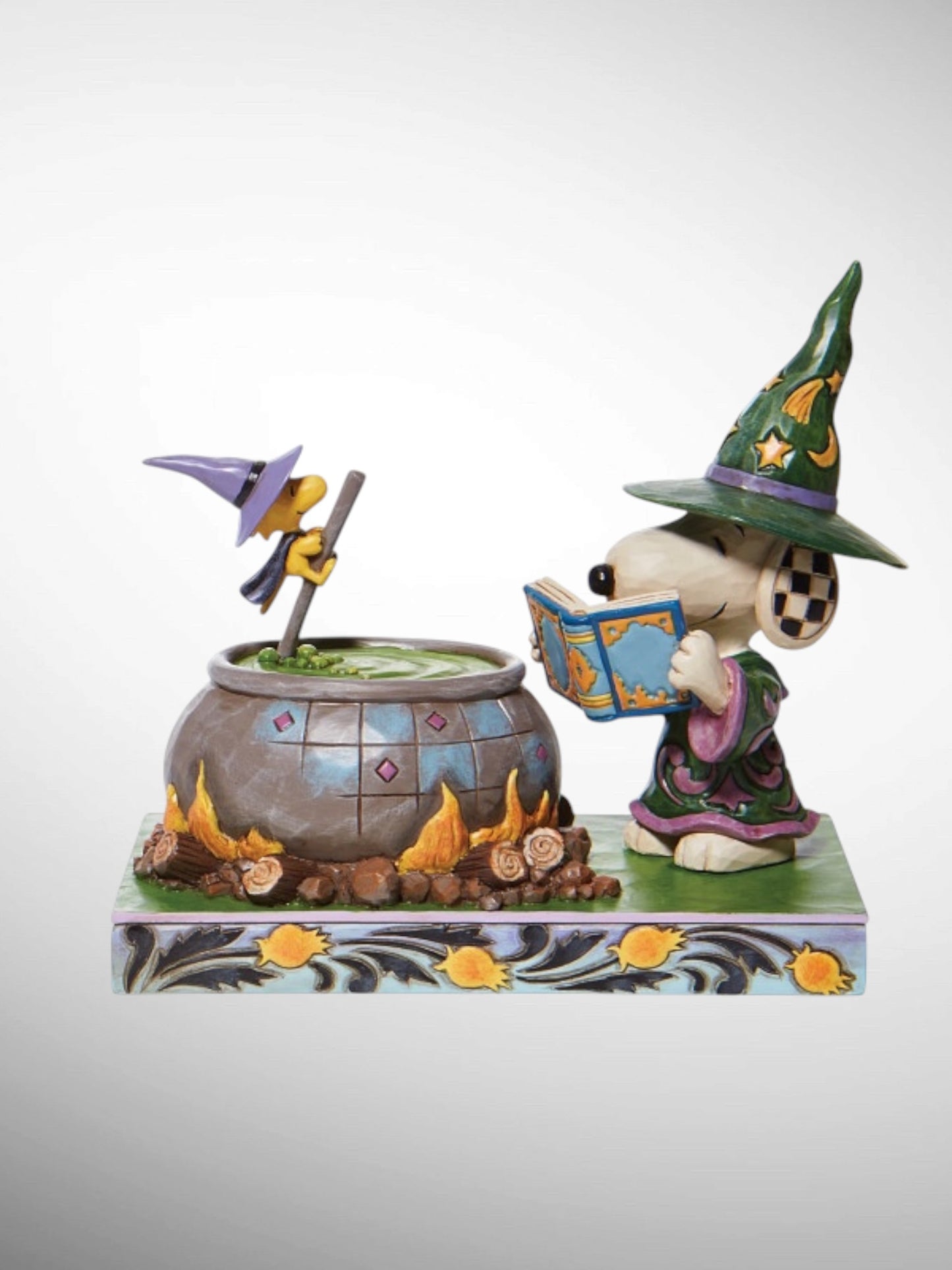 Jim Shore Peanuts - Bewitching Beagle Halloween Snoopy Woodstock Witch Figurine