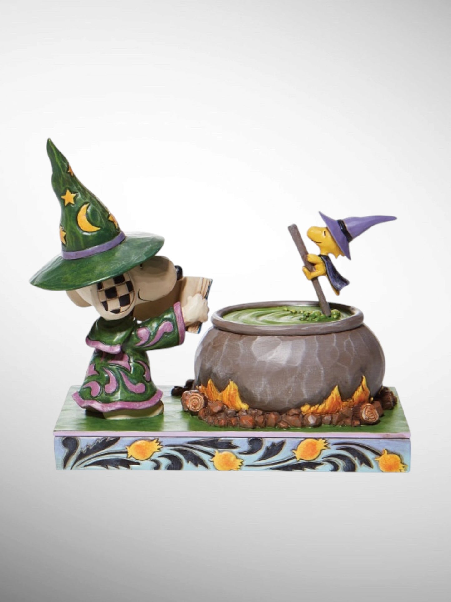 Jim Shore Peanuts - Bewitching Beagle Halloween Snoopy Woodstock Witch Figurine