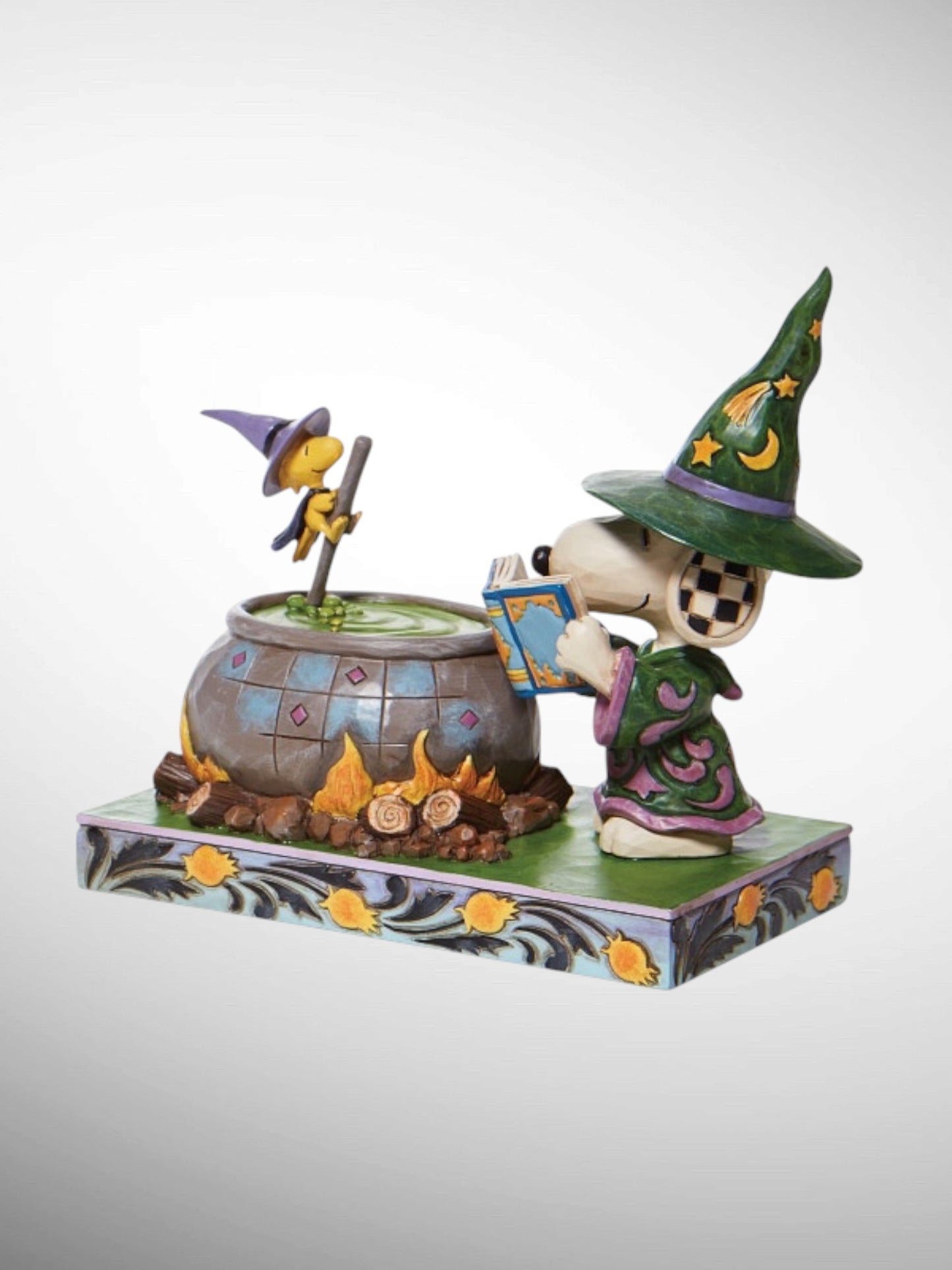 Jim Shore Peanuts - Bewitching Beagle Halloween Snoopy Woodstock Witch Figurine
