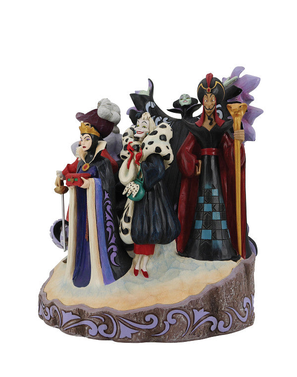 Jim Shore Disney Traditions - Mischief, Malice and Mayhem Villains Carved By Heart Figurine