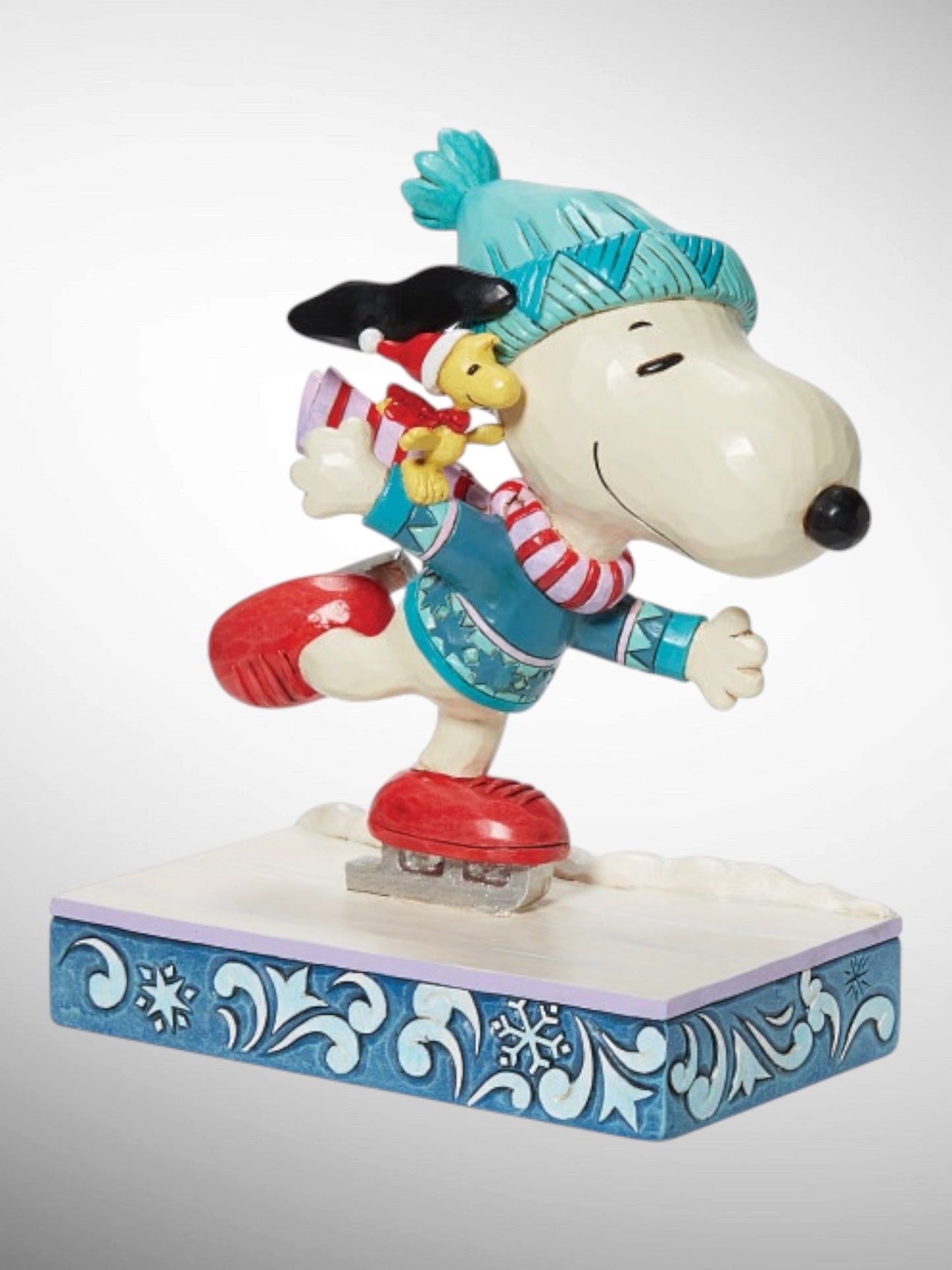 Jim Shore Peanuts - Gliding Friendship Snoopy Woodstock Ice Skating Figurine