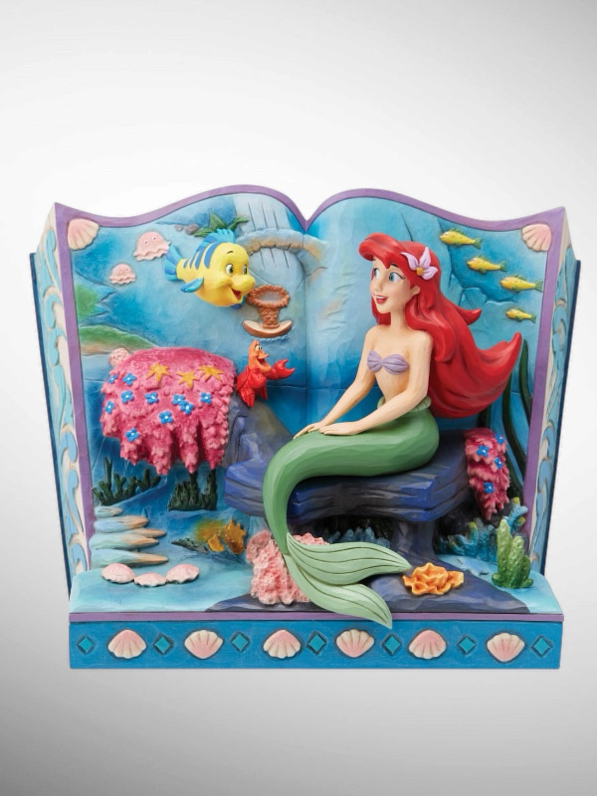 Jim Shore Disney Traditions - A Mermaid's Tale The Little Mermaid Ariel Storybook Figurine