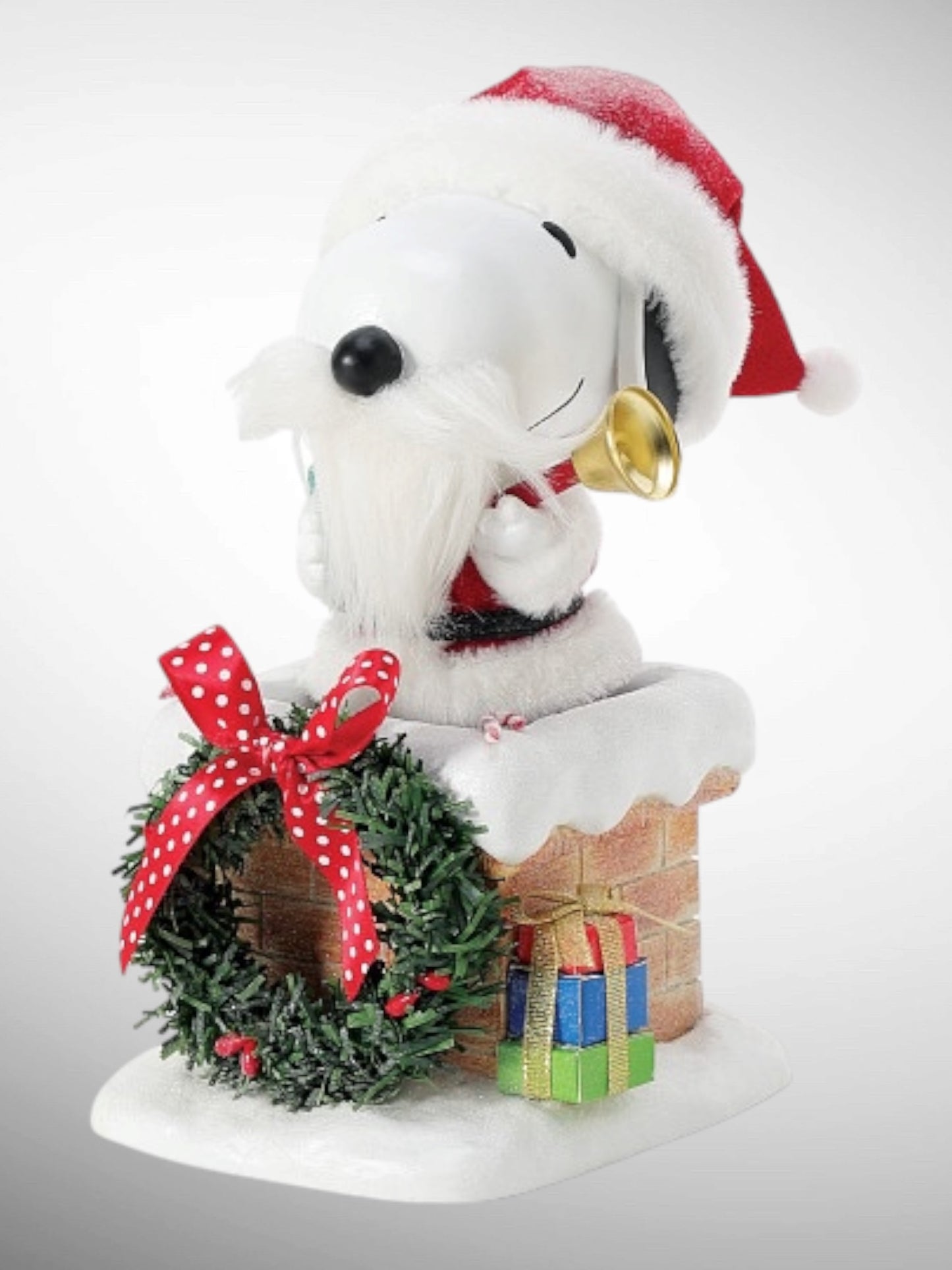 Department 56 Possible Dreams - Snoopy on the Rooftop Peanuts Santa Figurine