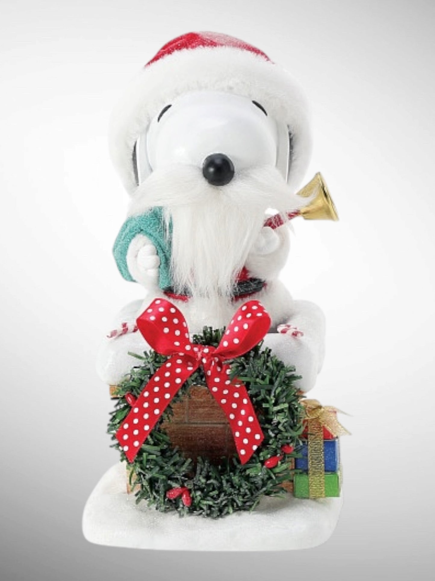 Department 56 Possible Dreams - Snoopy on the Rooftop Peanuts Santa Figurine