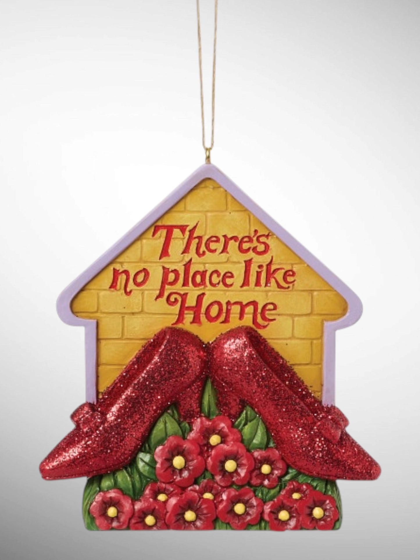 Jim Shore Wizard of Oz - Ruby Slippers No Place Like Home Hanging Ornament
