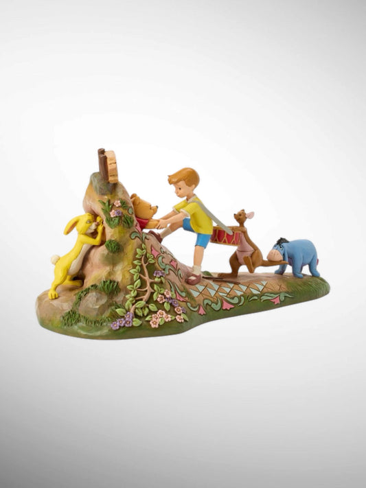 Jim Shore Disney Traditions -  Friends to the Rescue Winnie the Pooh Figurine