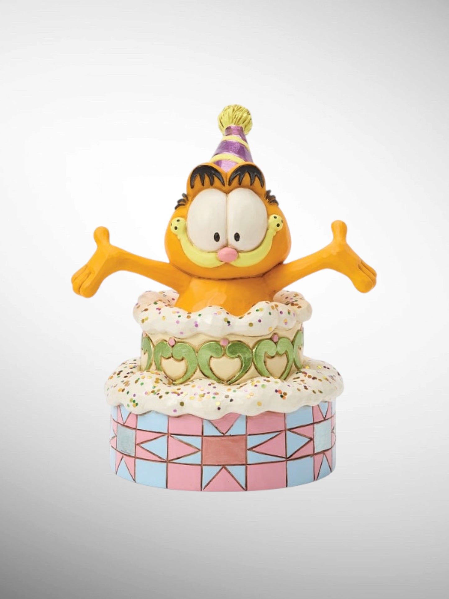 Jim Shore Garfield - It's Party Time Cake Figurine - PREORDER