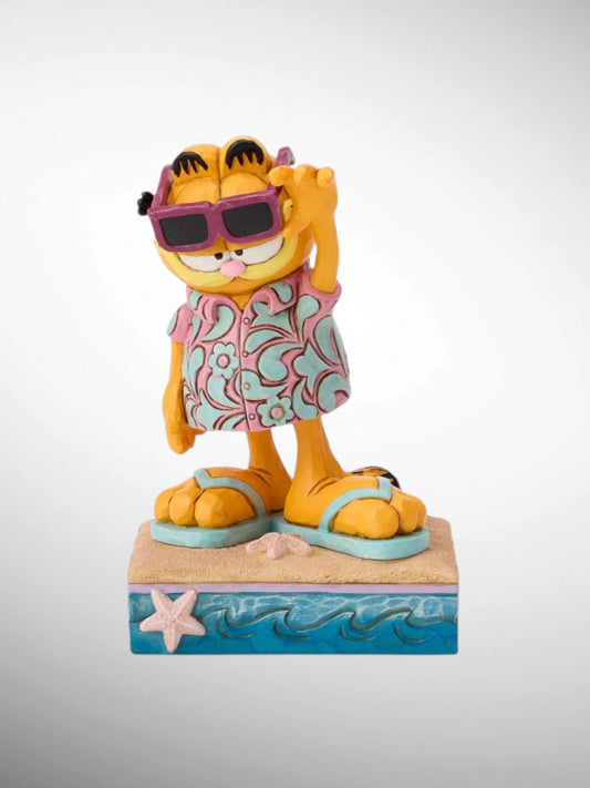 Jim Shore Garfield - Where's the Beach? Hawaiian Figurine - PREORDER