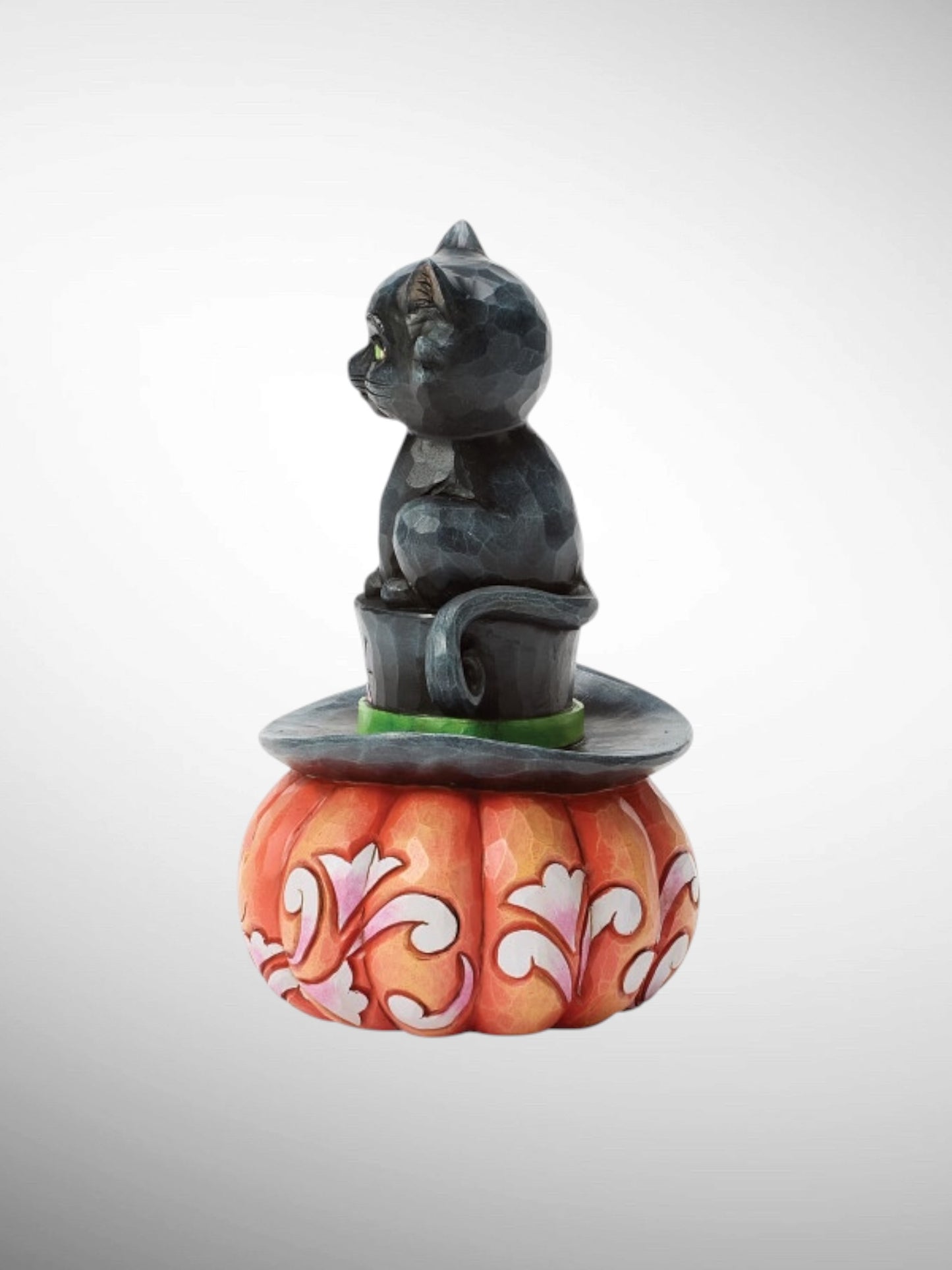 Jim Shore Heartwood Creek - Meow-gical Halloween Black Cat on Top Hat Figurine