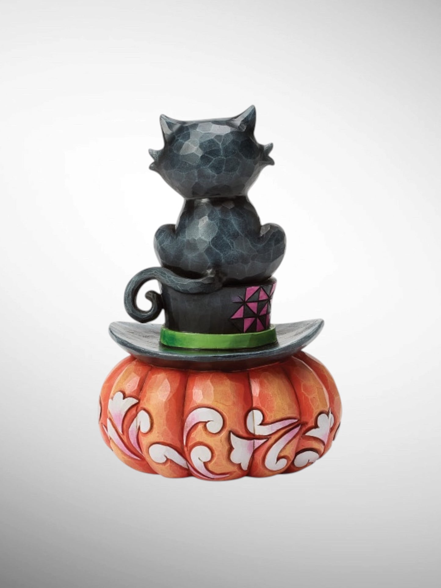 Jim Shore Heartwood Creek - Meow-gical Halloween Black Cat on Top Hat Figurine