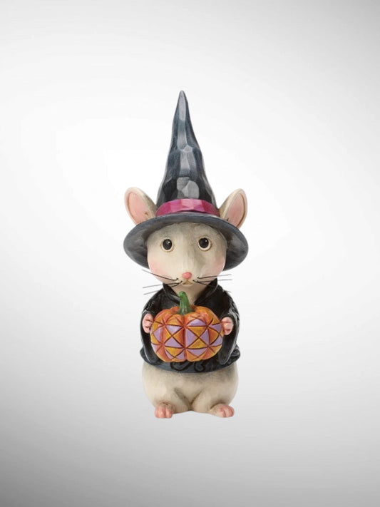 Jim Shore Heartwood Creek - Little Spookster Mouse Witch Halloween Figurine