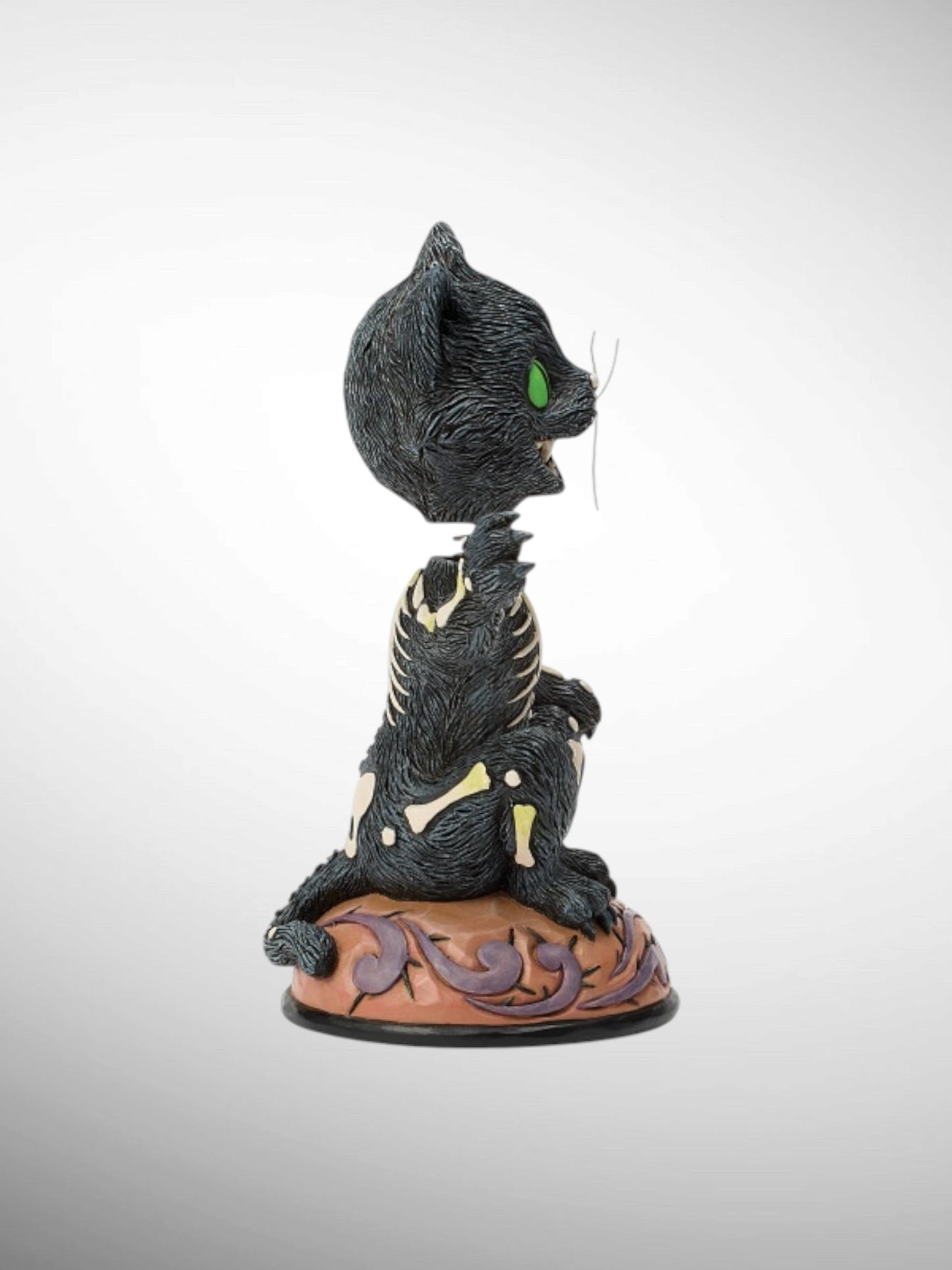 Jim Shore Heartwood Creek - Wicked Whiskers Bobble Head Black Cat Halloween Figurine