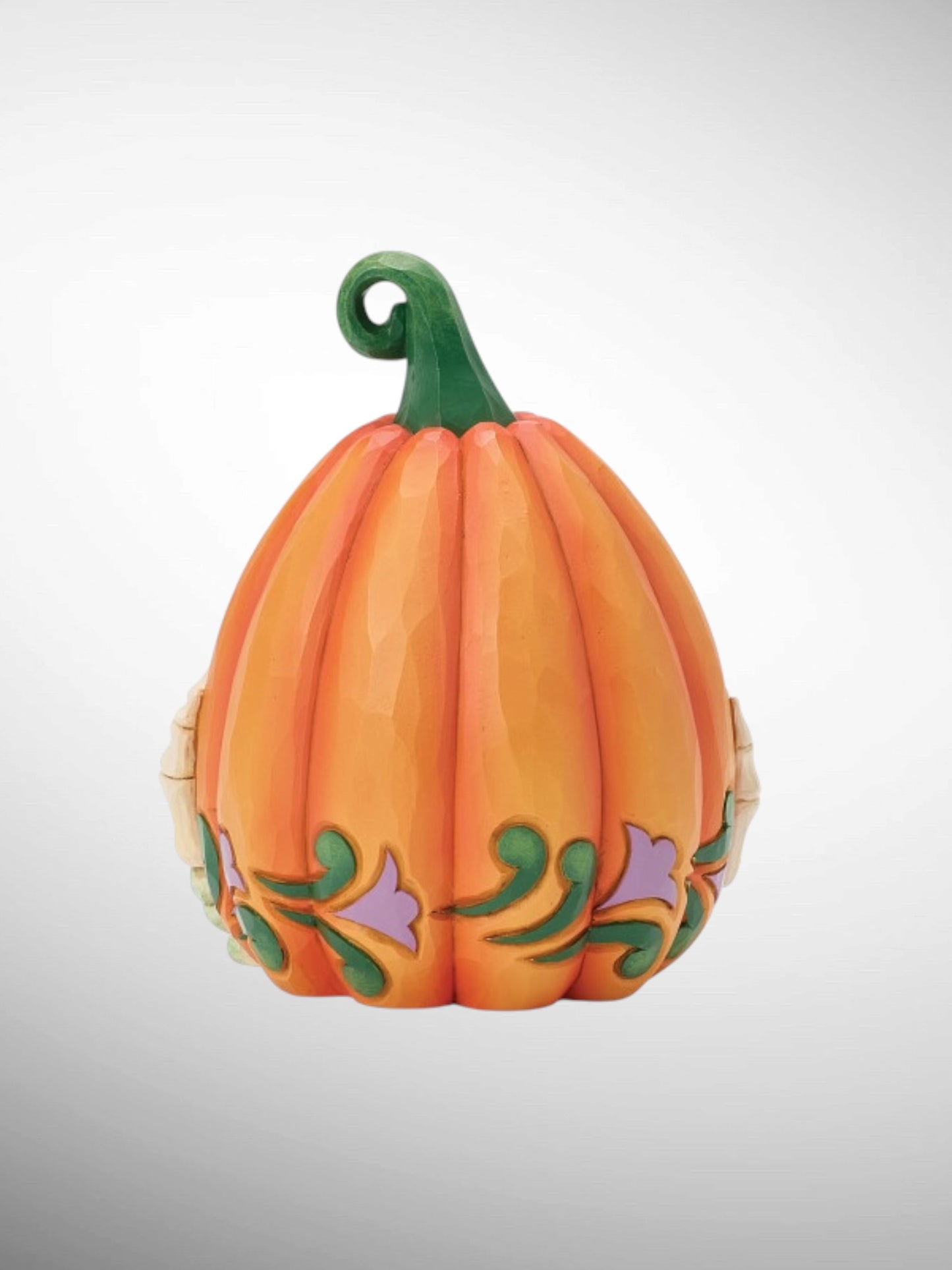 Jim Shore Heartwood Creek - Oh My, Boo Jack-o-Lantern Skeleton Hands LED Halloween Figurine