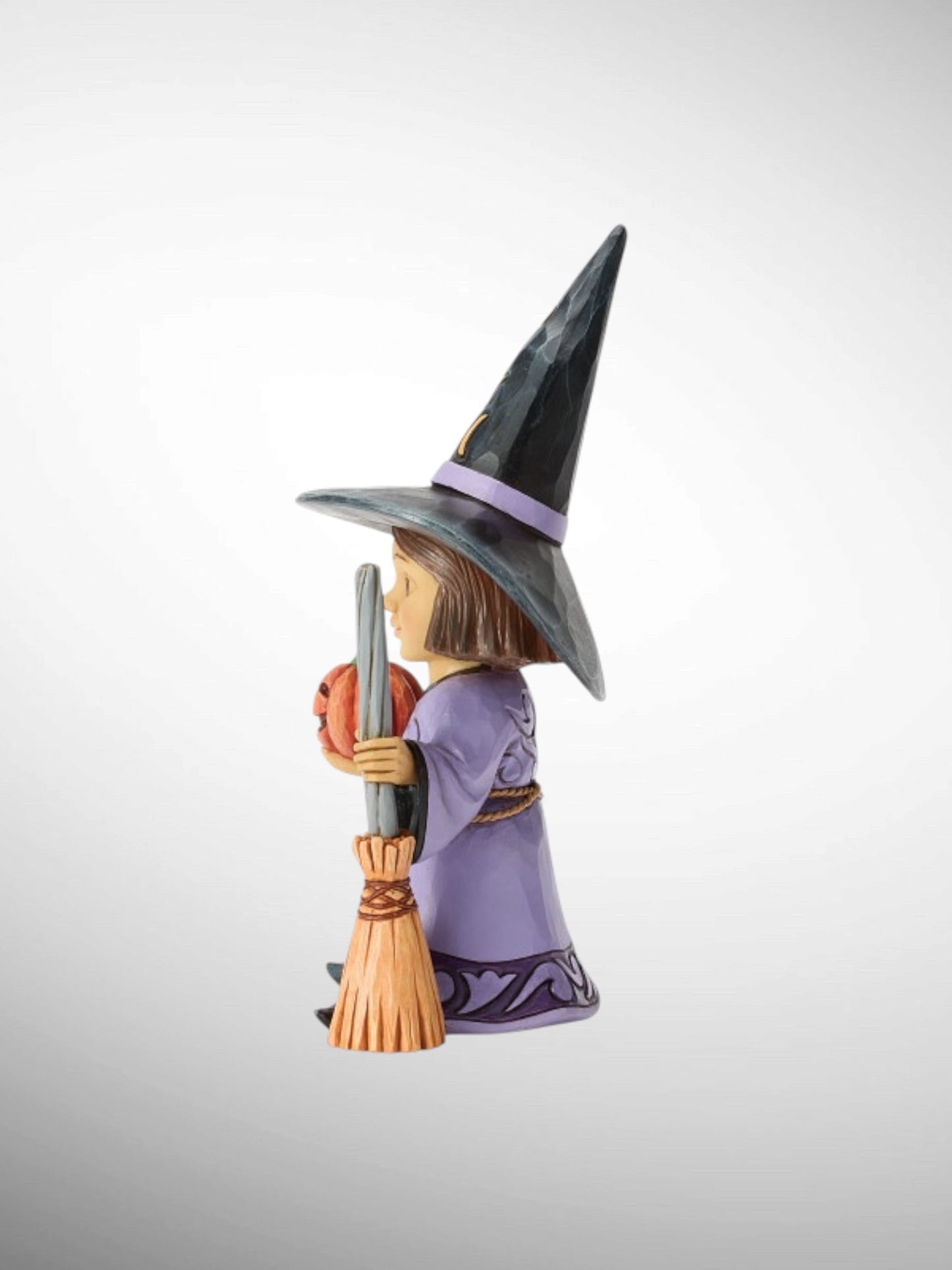 Jim Shore Heartwood Creek - A Gentle Spell Witch with Broom Halloween Figurine