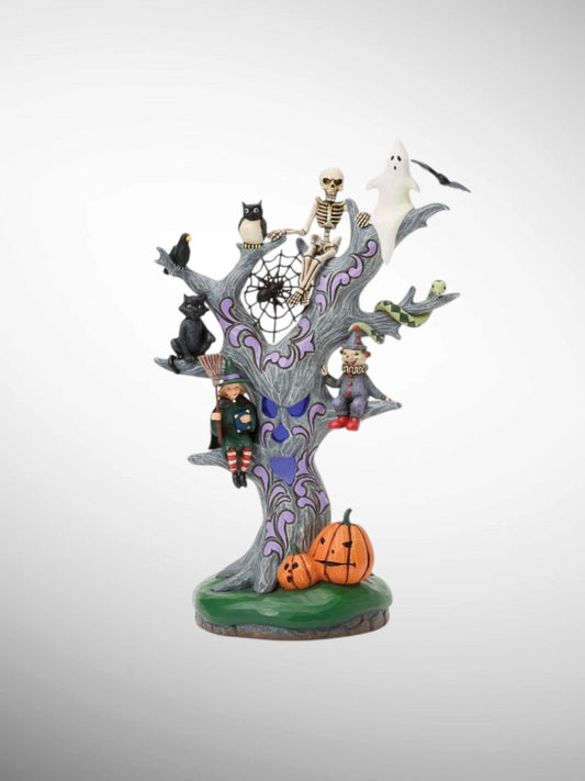 Jim Shore Heartwood Creek - Wicked Woods Scary Tree LED Halloween Figurine