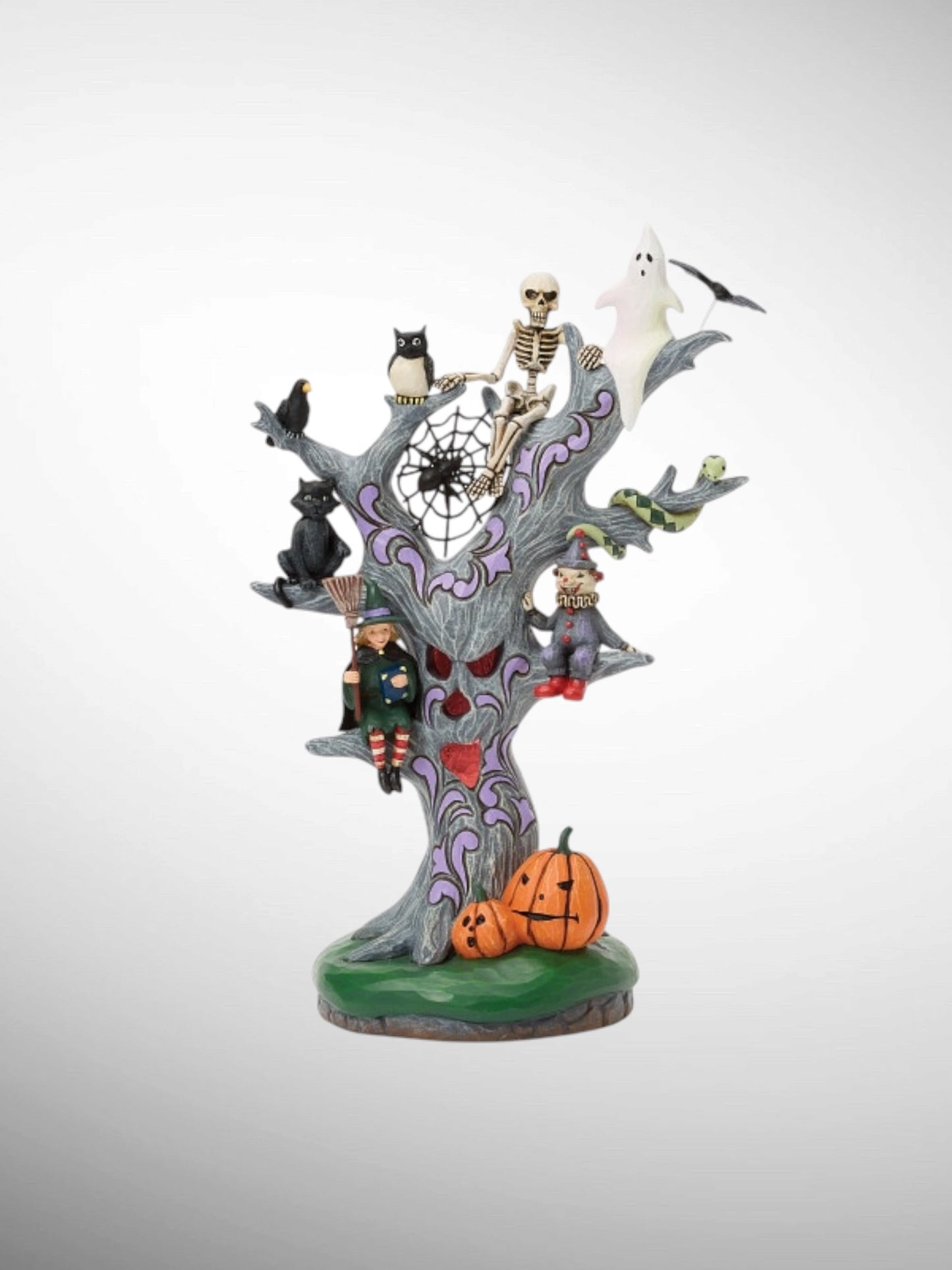Jim Shore Heartwood Creek - Wicked Woods Scary Tree LED Halloween Figurine