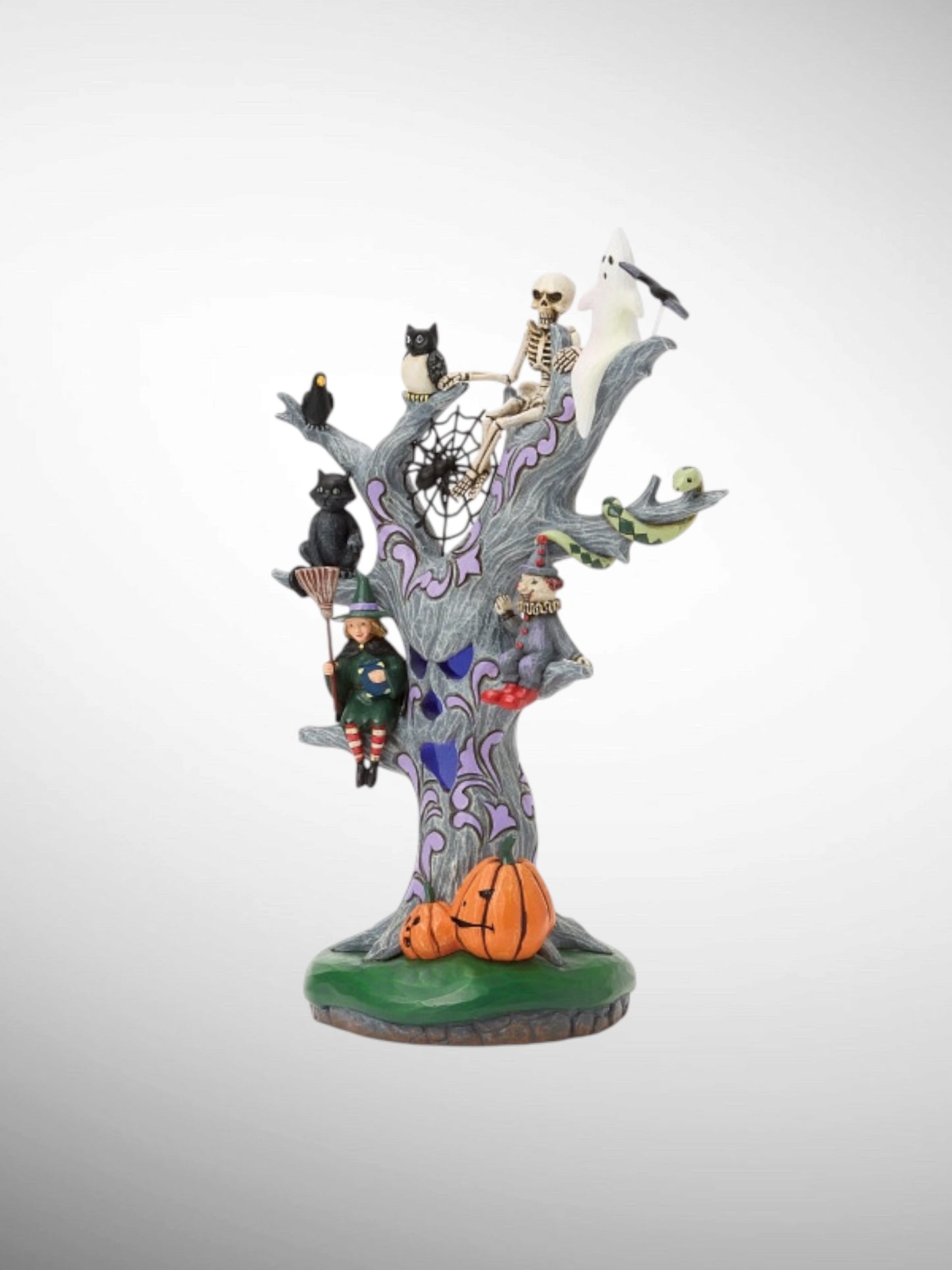 Jim Shore Heartwood Creek - Wicked Woods Scary Tree LED Halloween Figurine
