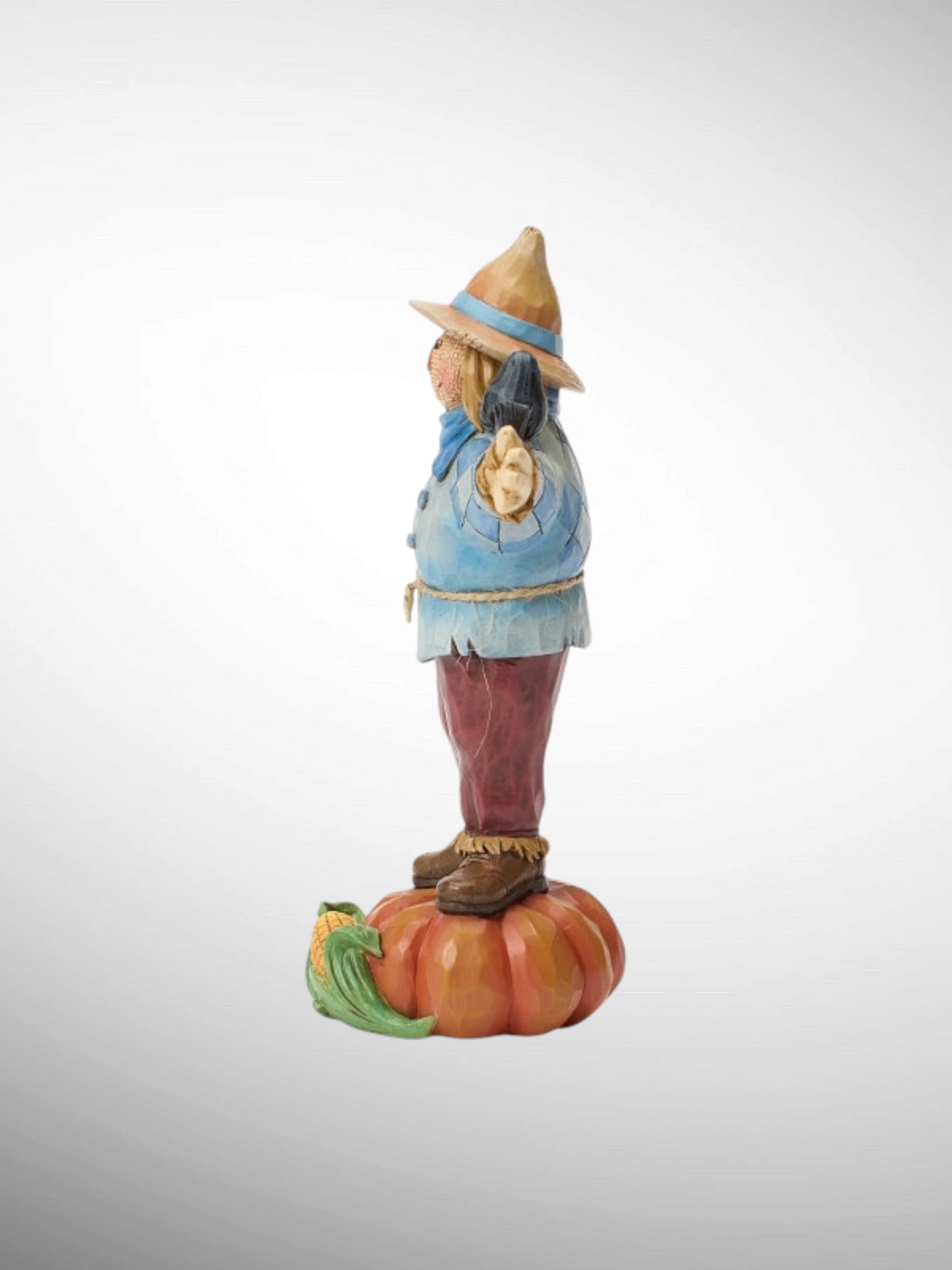 Jim Shore Heartwood Creek - Hay! Fall Is Here Scarecrow on Pumpkin Figurine