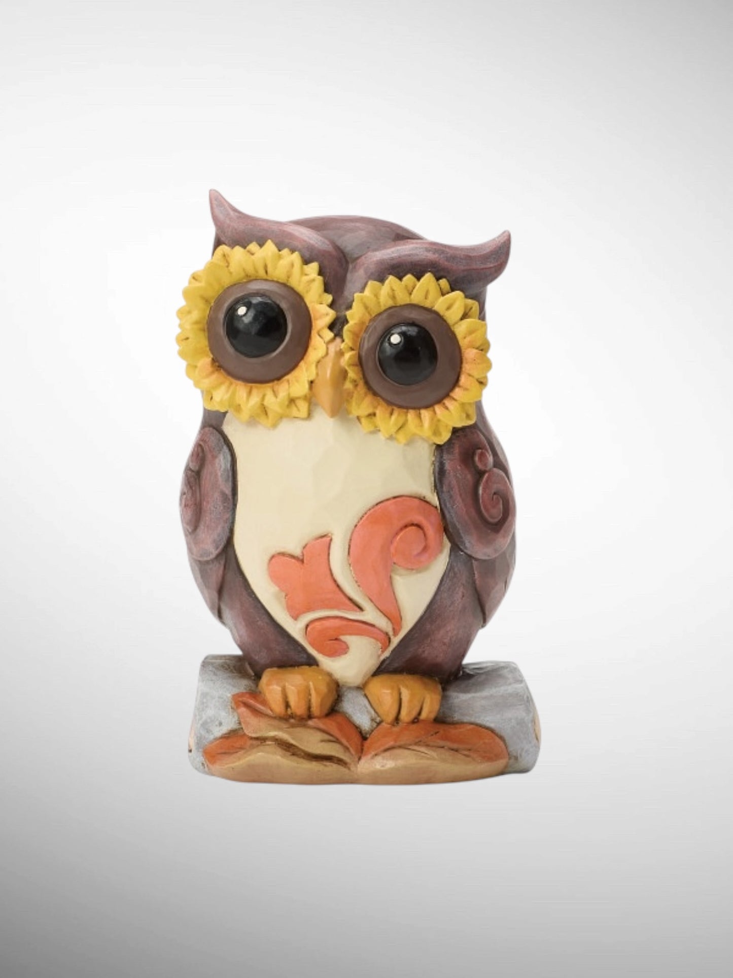 Jim Shore Heartwood Creek - Owl on Log Mini Figurine