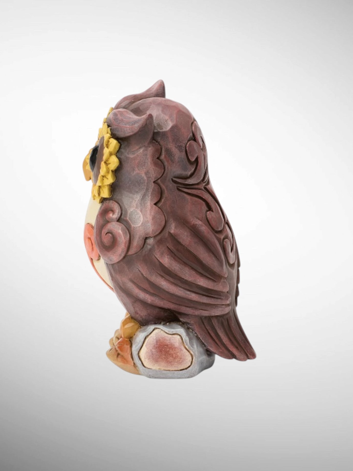 Jim Shore Heartwood Creek - Owl on Log Mini Figurine
