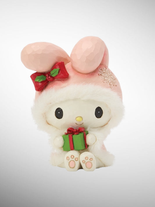 Jim Shore Sanrio Collection - My Melody Christmas Mini Figurine - PREORDER