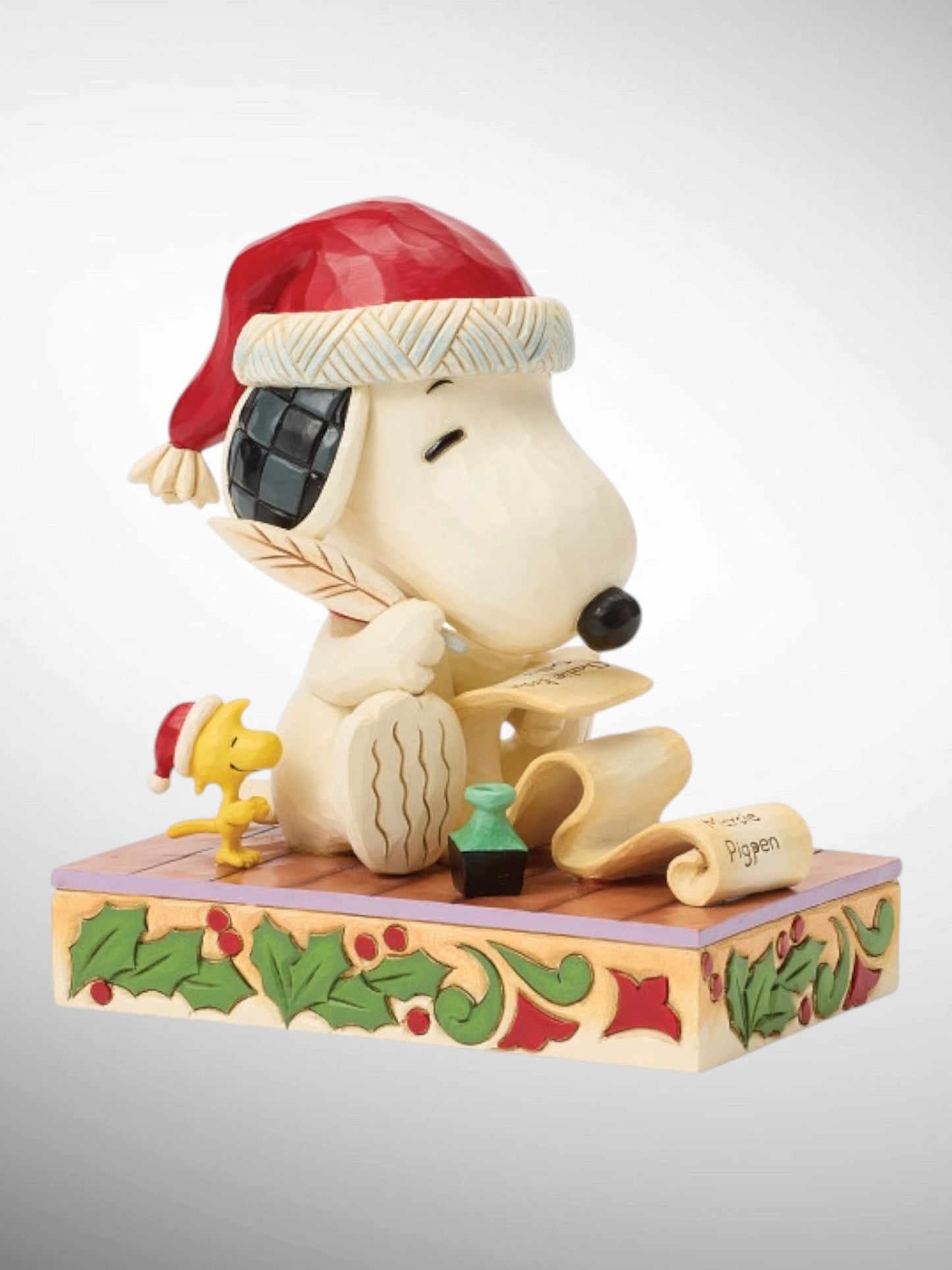 Jim Shore Peanuts - Dear Santa Snoopy Woodstock Christmas List Figurine - PREORDER