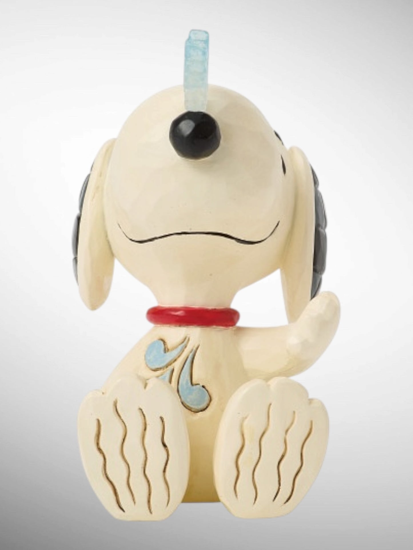 Jim Shore Peanuts - Snoopy with Snowflake on Nose Mini Figurine - PREORDER