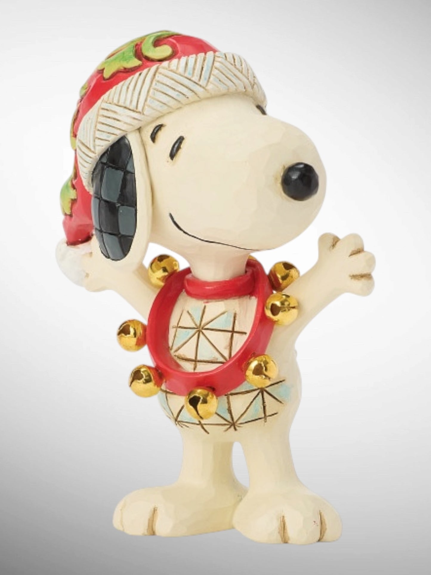 Jim Shore Peanuts - Snoopy with Bells Mini Figurine - PREORDER