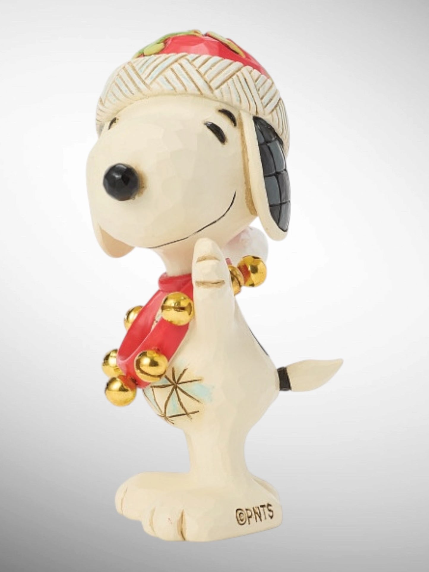 Jim Shore Peanuts - Snoopy with Bells Mini Figurine - PREORDER