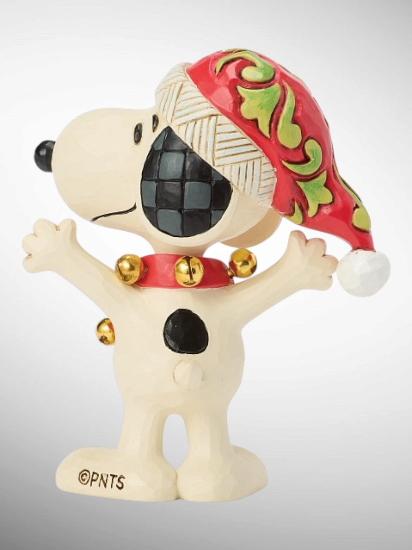 Jim Shore Peanuts - Snoopy with Bells Mini Figurine - PREORDER