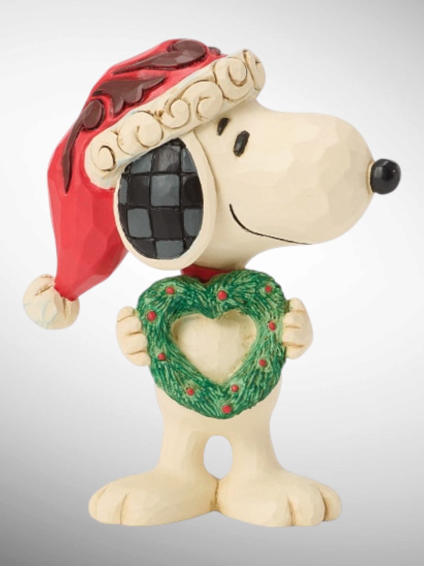 Jim Shore Peanuts - Snoopy with Heart Wreath Mini Figurine - PREORDER