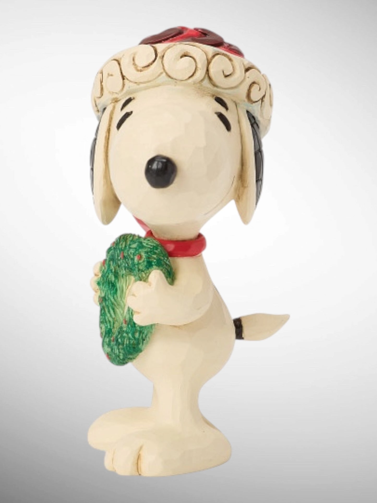 Jim Shore Peanuts - Snoopy with Heart Wreath Mini Figurine - PREORDER