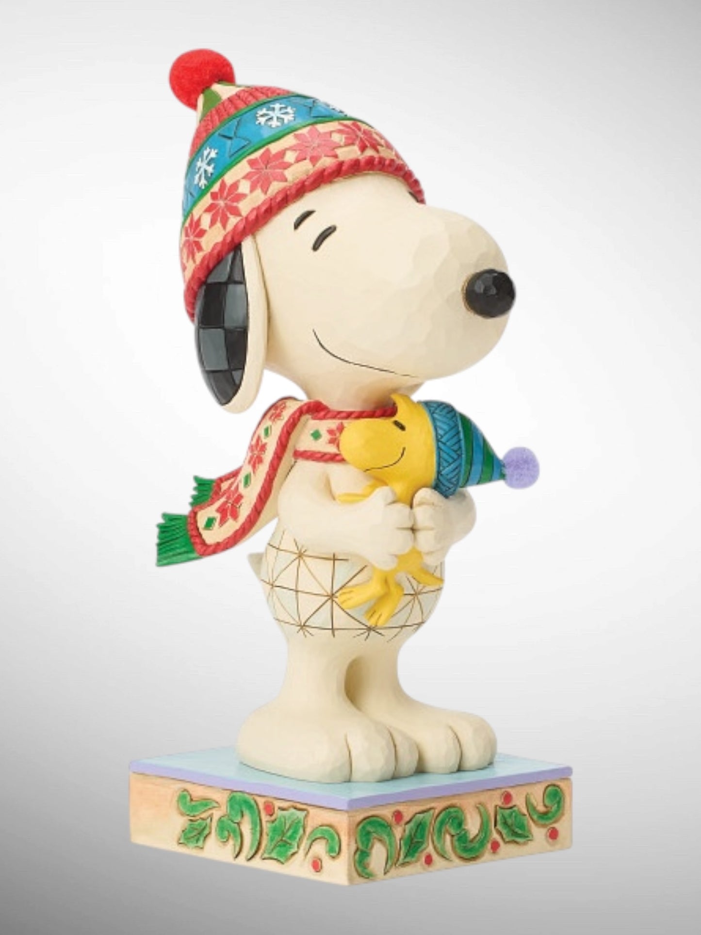 Jim Shore Peanuts - A Warm Embrace Snoopy Hugging Woodstock Figurine - PREORDER