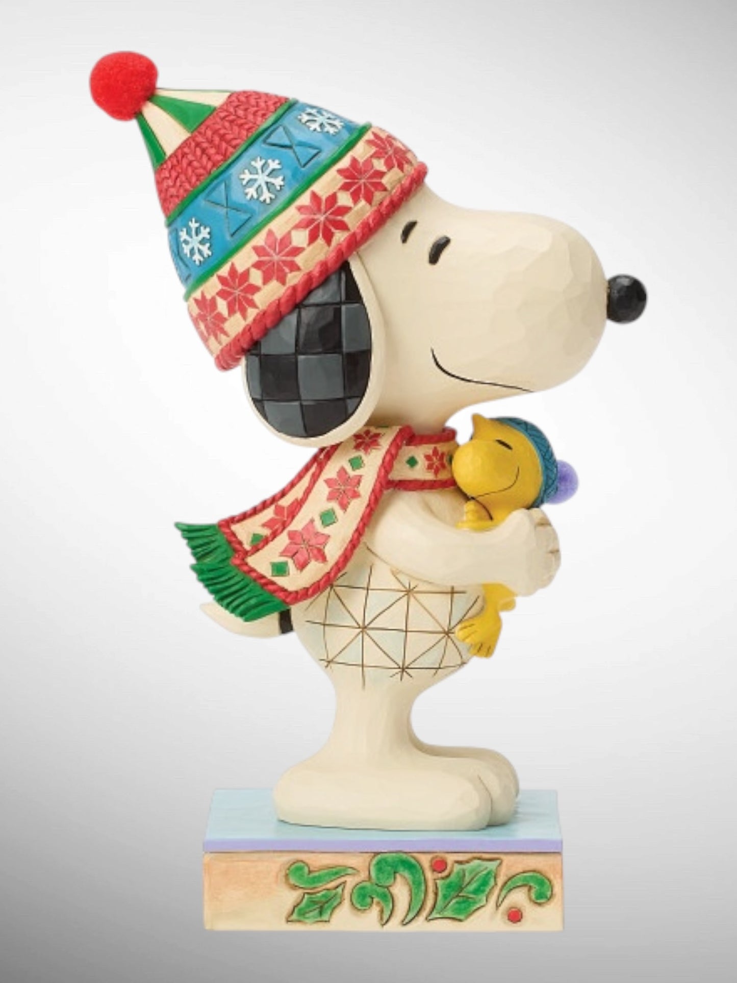 Jim Shore Peanuts - A Warm Embrace Snoopy Hugging Woodstock Figurine - PREORDER